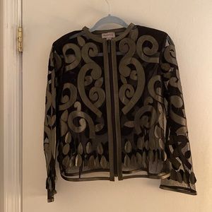 Natto jacket, leather and mesh, size M